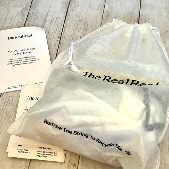 Gucci GG Marmont Authentic Monogram Floral Embroidered Teal Chevron Belt Bag NEW - Picture 13 of 14